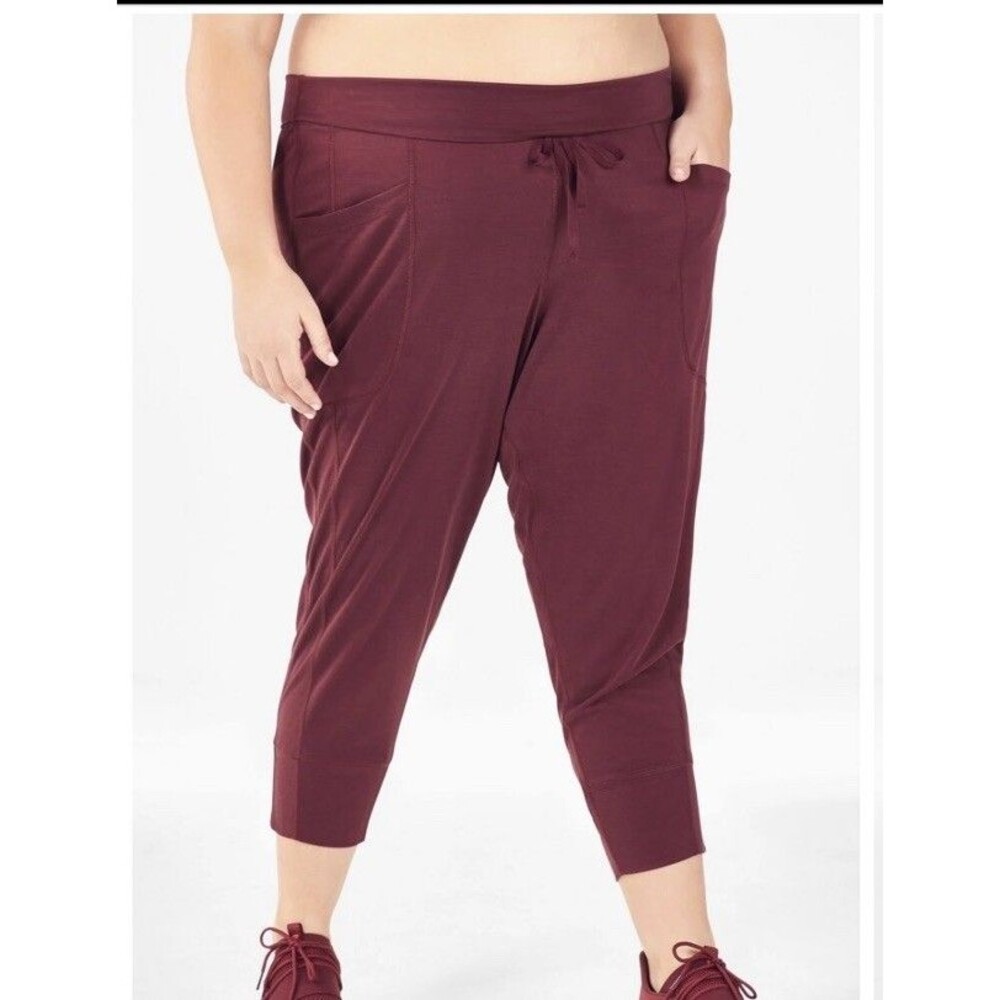 Women’s Fabletics Sleek Knit Drawstring Joggers Sz 2X